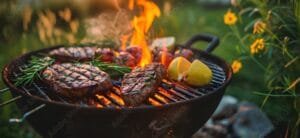 barbecue au charbon de bois